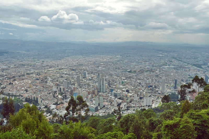 Вид на Боготу