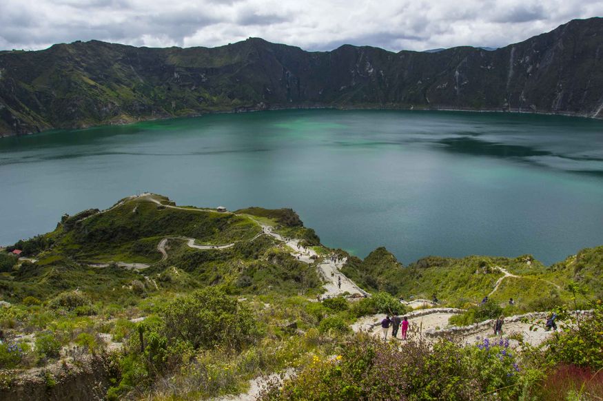 Озеро Килотоа в Эквадоре