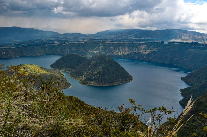 Озеро Куикоча в Эквадоре