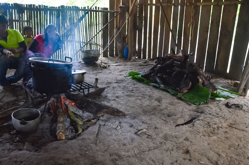 Кухня, где готовят индейцы Эквадора