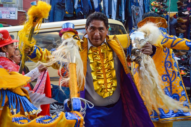 Танцор моренады в Боливии