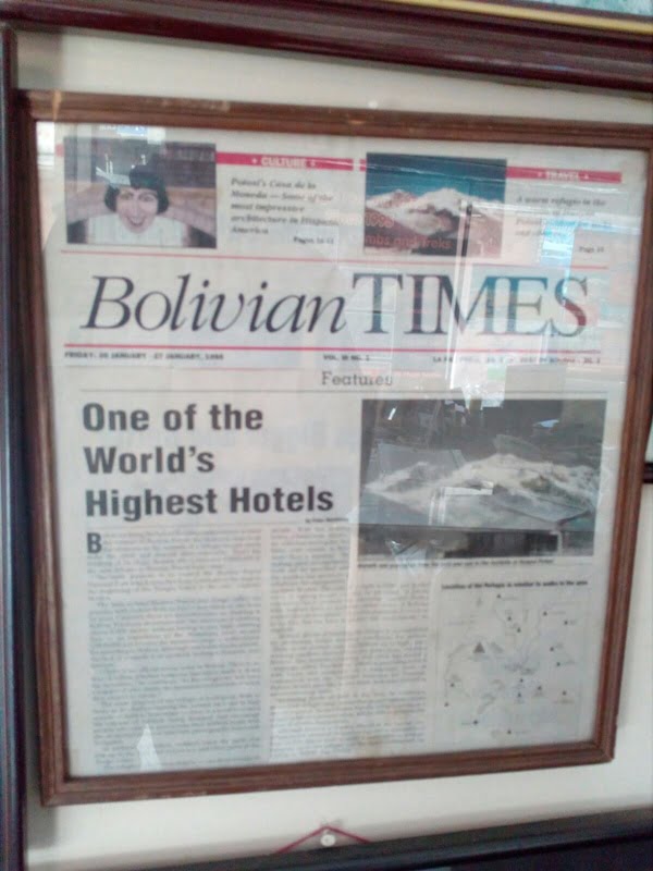 Статья в газете Bolivian Times