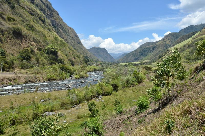 Река на севере Эквадора