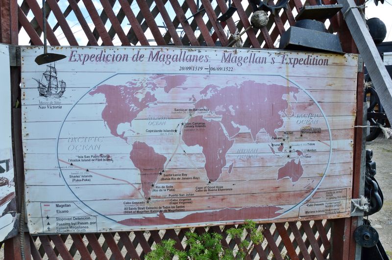 Карта путешествия Магеллана