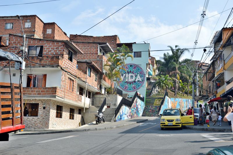 улица в Коммуна 13 в Колумбии