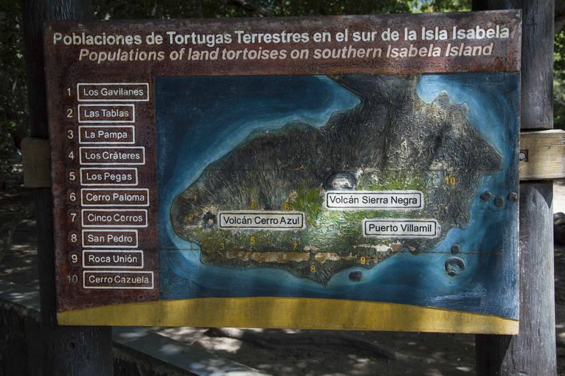 центр разведения галапагосских черепах — карта
