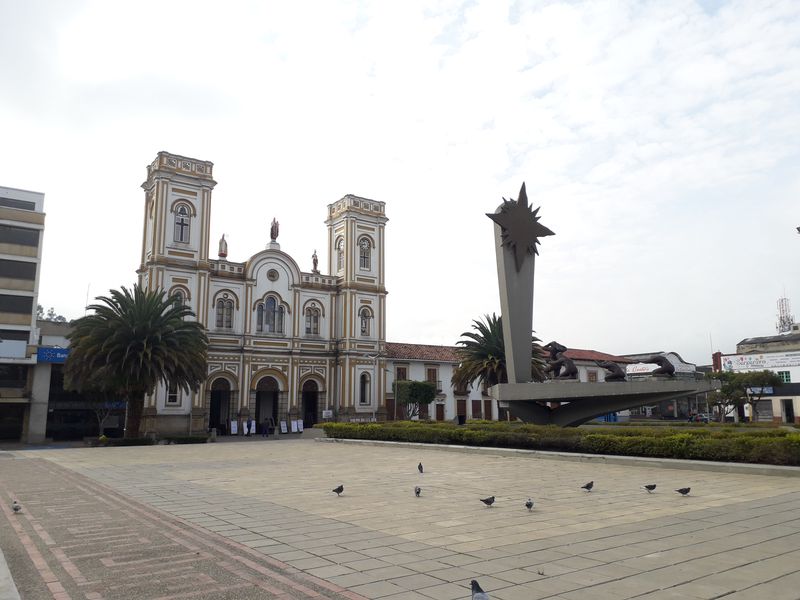 Центр города Согамосо в Колумбии