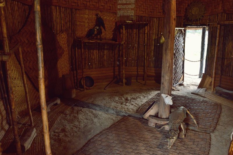 Помещение жилого дома индейцев чибча в музее Согамосо