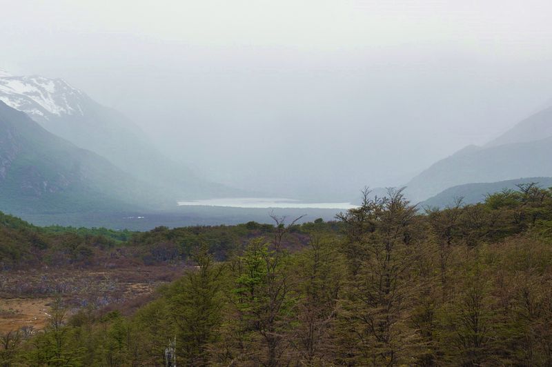 View of the lake in Patagonia