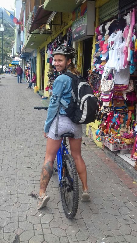 Аренда велосипеда в городе Баньос в Эквадоре