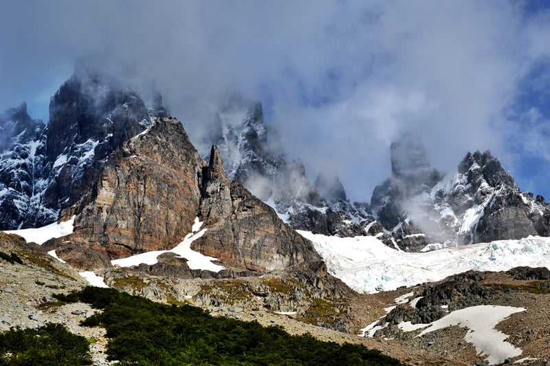Cerro Castillo гора в Патагонии