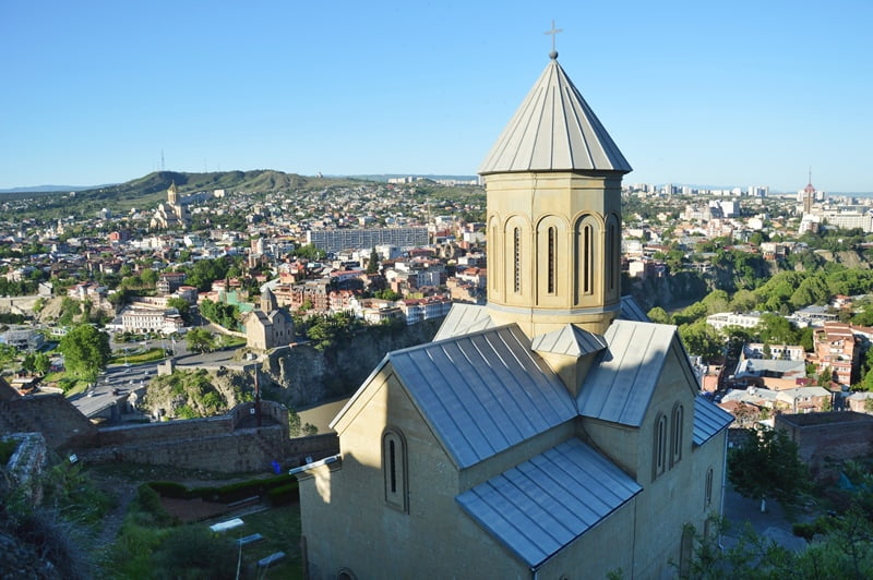 Вид на грузинское святилище сверху