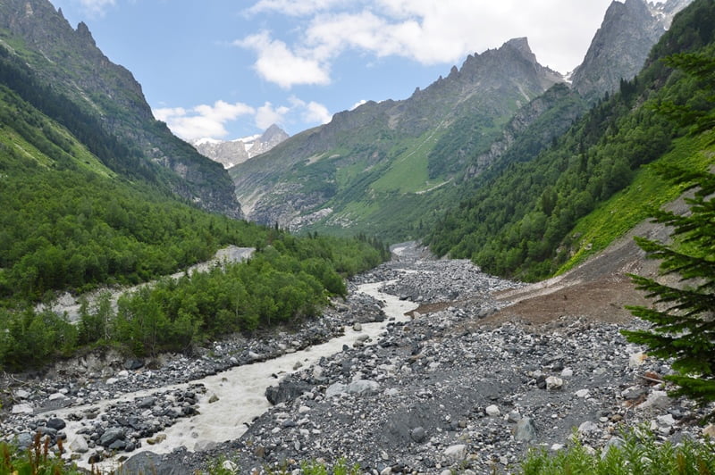 Долина реки в Сванетии