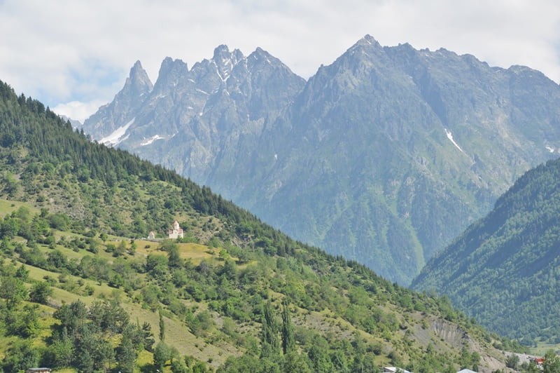 горный пейзаж в Грузии