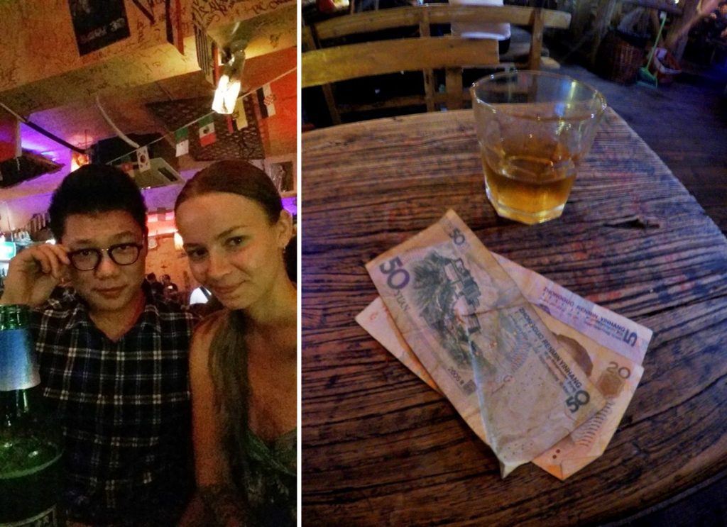 Снимок с китайцем в баре