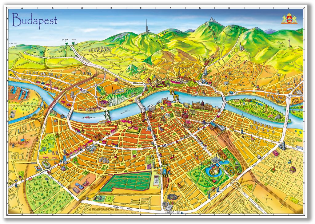Карта города Будапешт