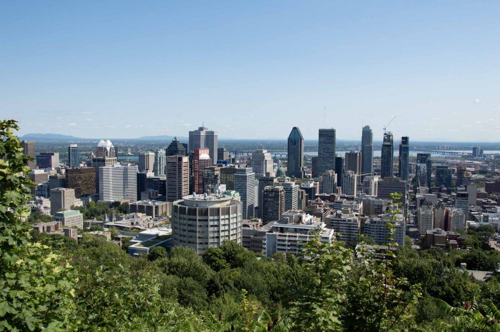 Панорама города Монреаль