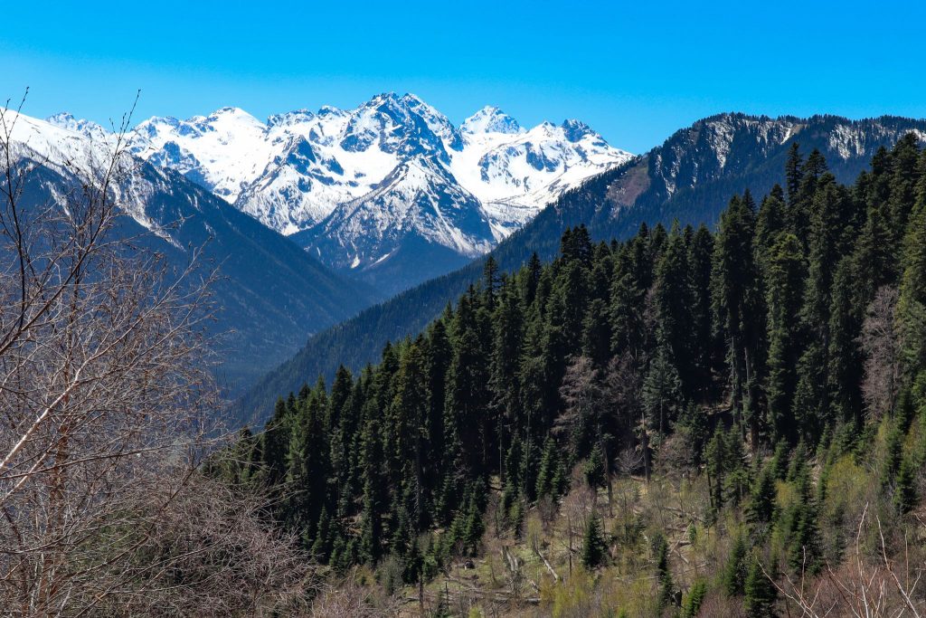 Вид на Кавказские горы