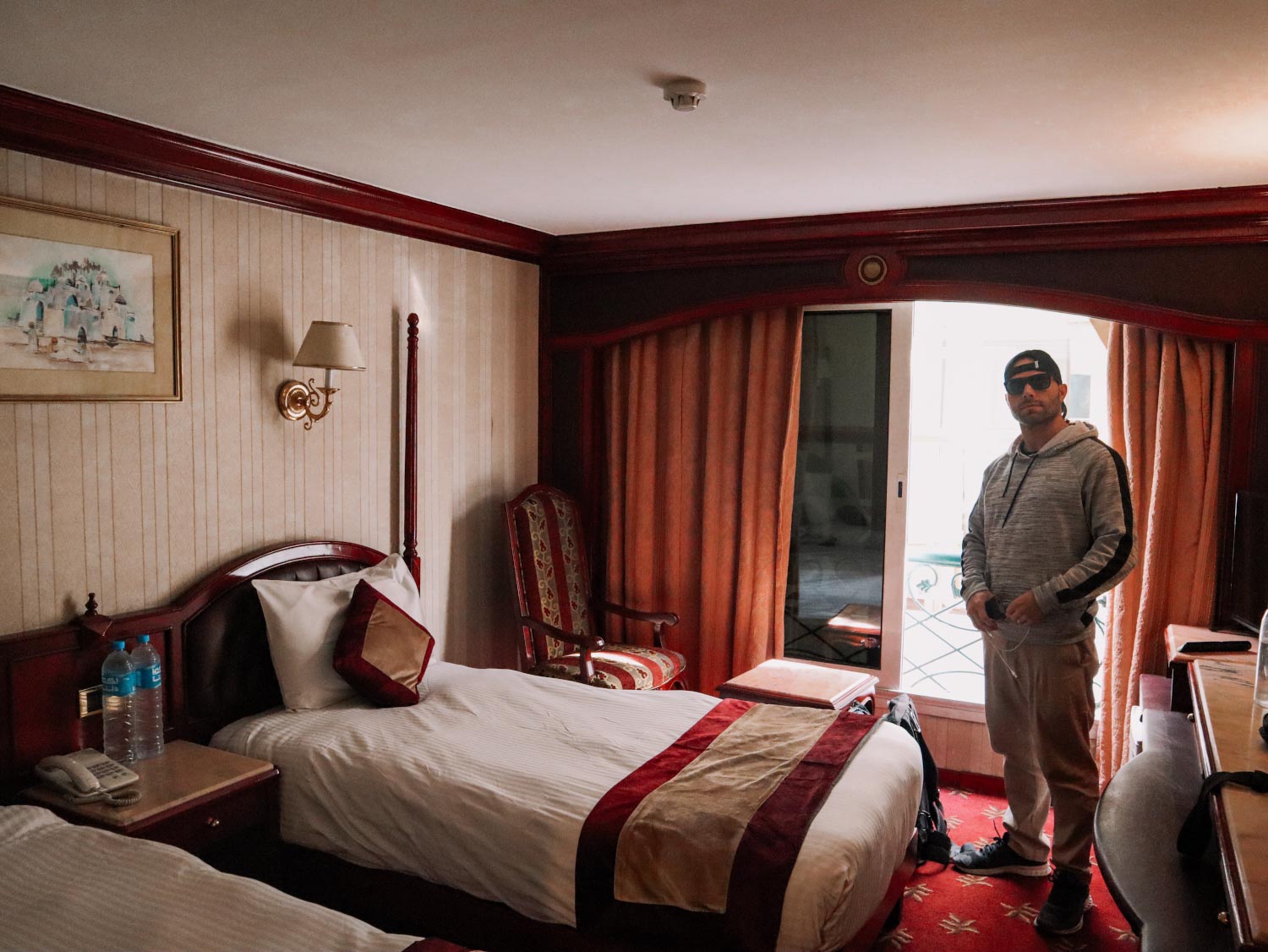 Second class cabin on a Nile Cruise in Egypt