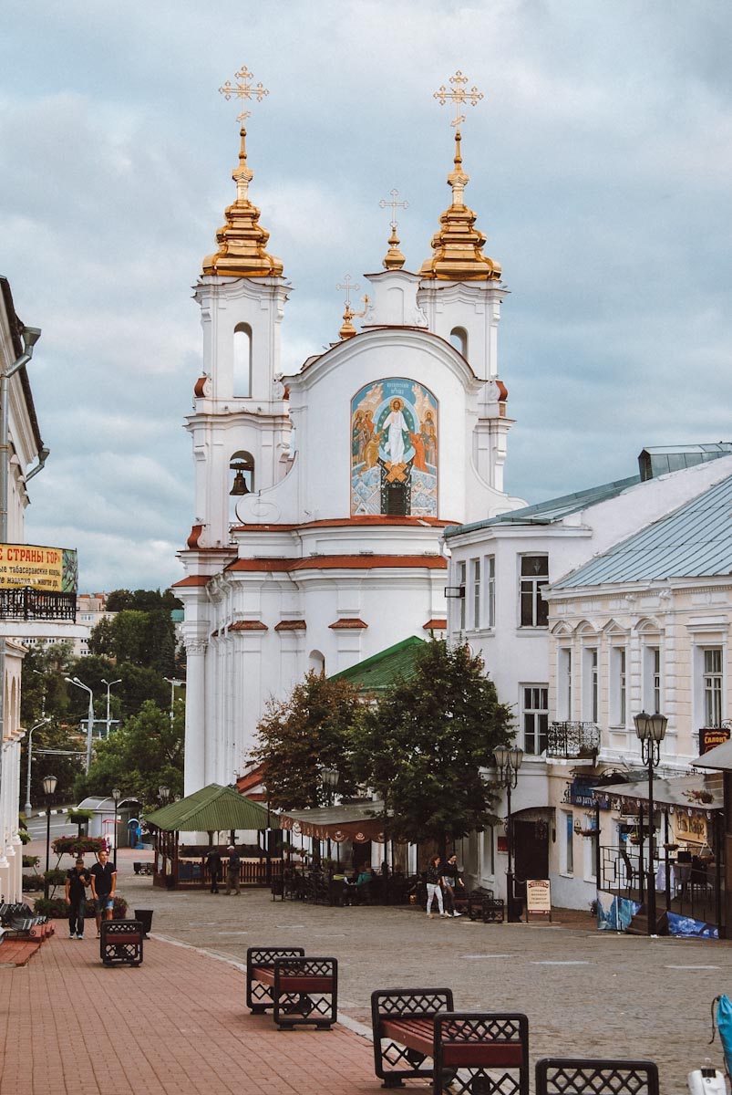 Православный храм в центре Витебска — путешествие по Беларуси