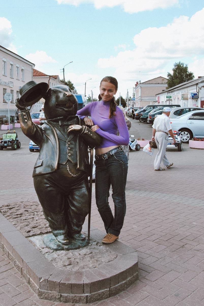 Статуя бобра — путешествие по Беларуси