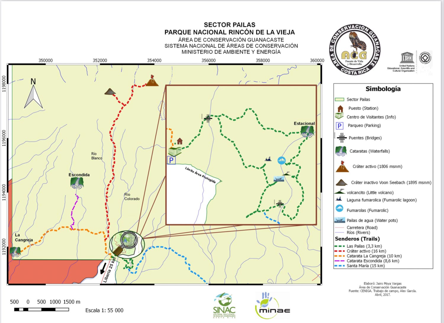 Карта парка Ринкон-де-ла-Вьеха