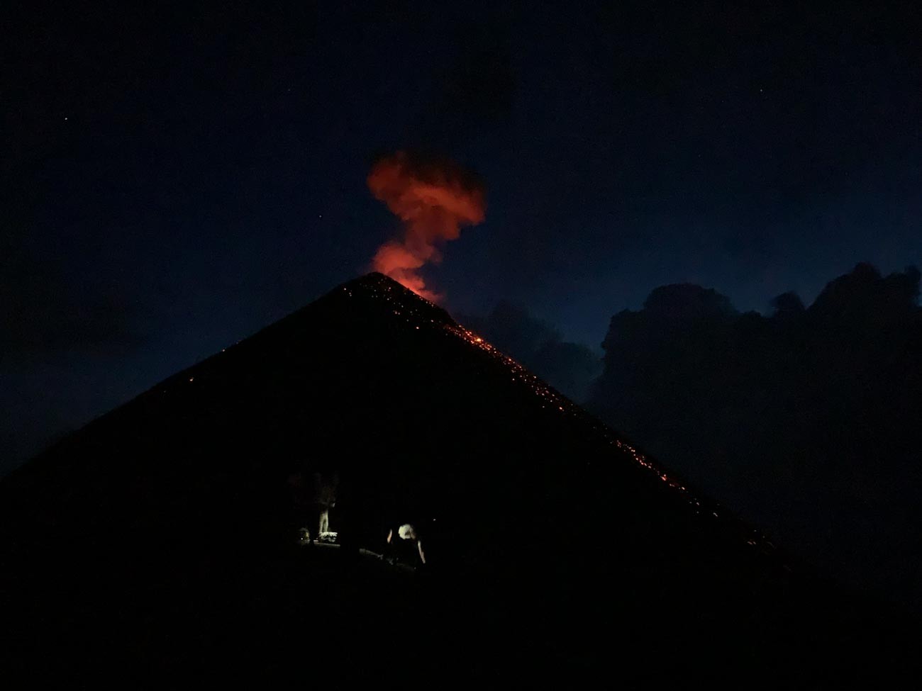 Извержение вулкана Фуэго в Гватемале в 2022 году