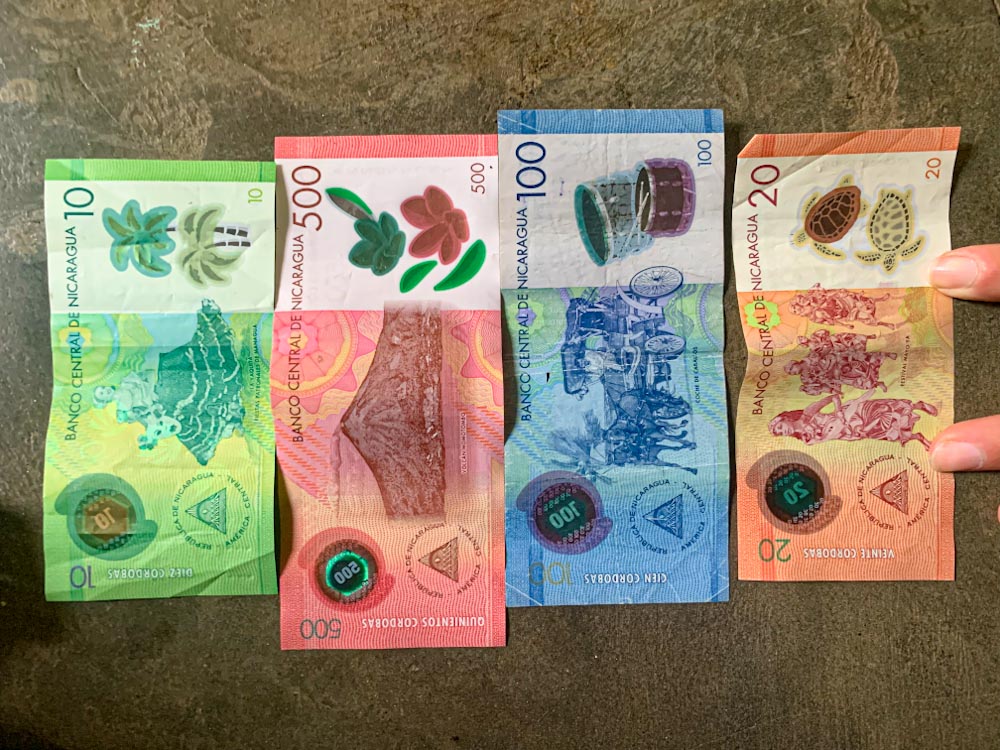 Банкноты Никарагуа 