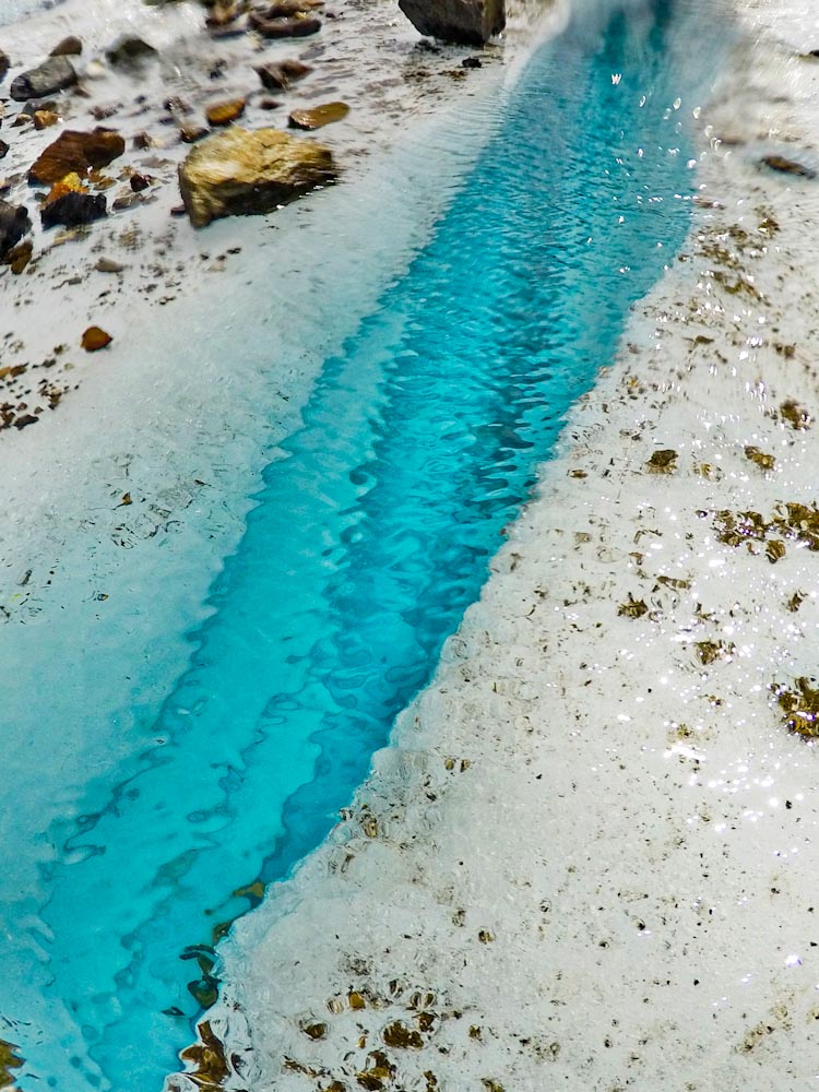 Clean water at Exploradores glacier