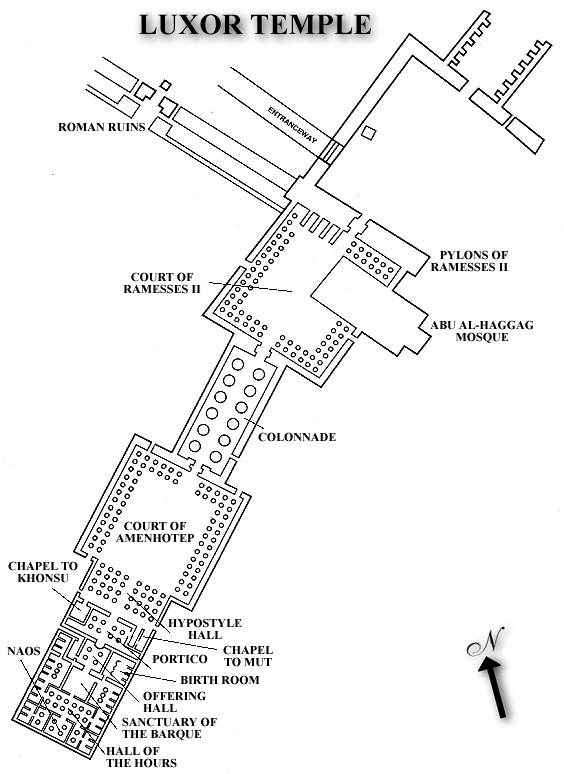 Схема Луксорский храм