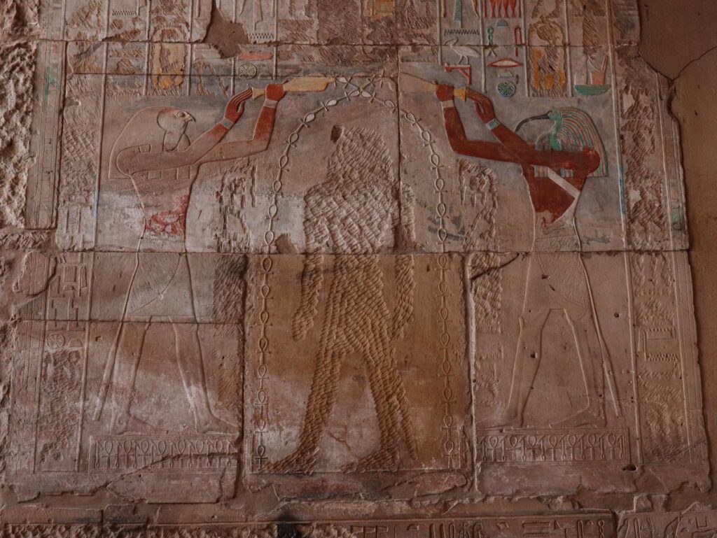 Фреска на стене египетского дворца