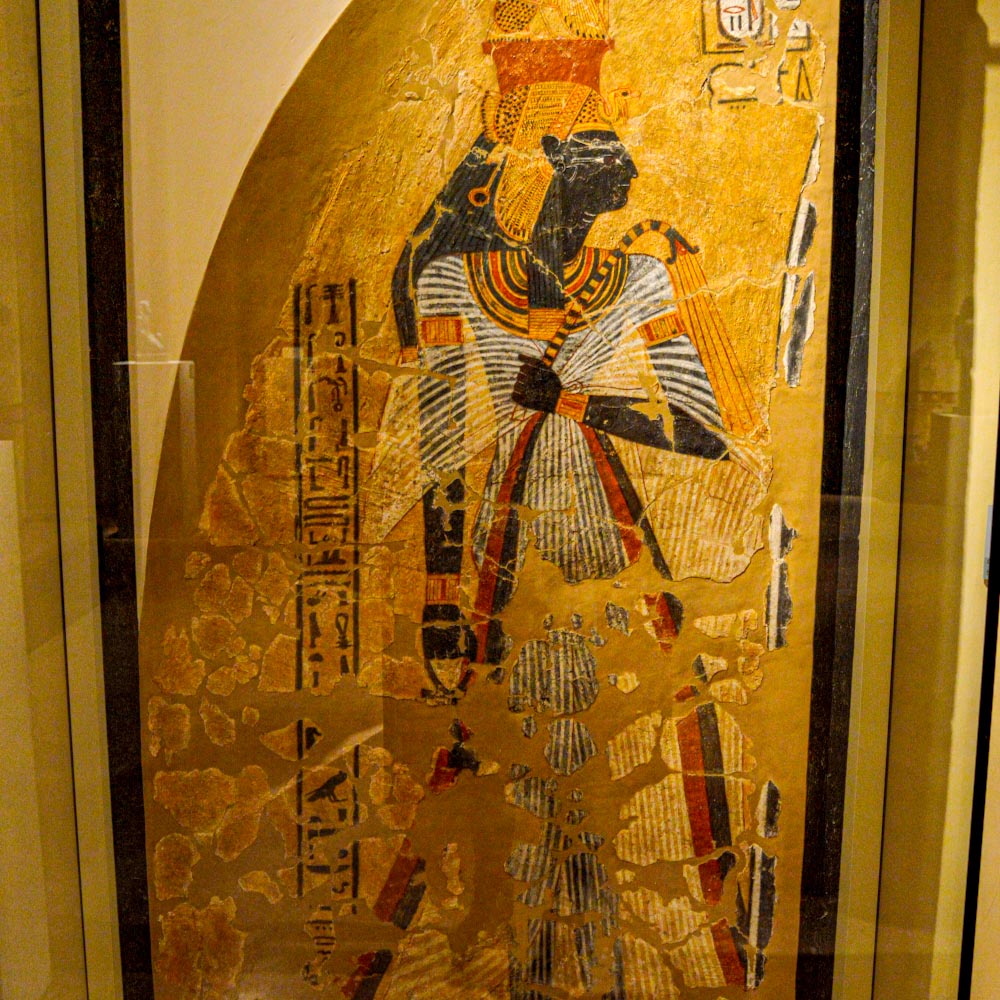 Фреска с изображением египетской царицы