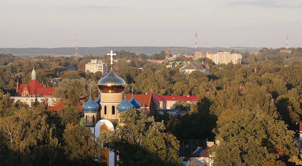 Вид на город Советск с высоты