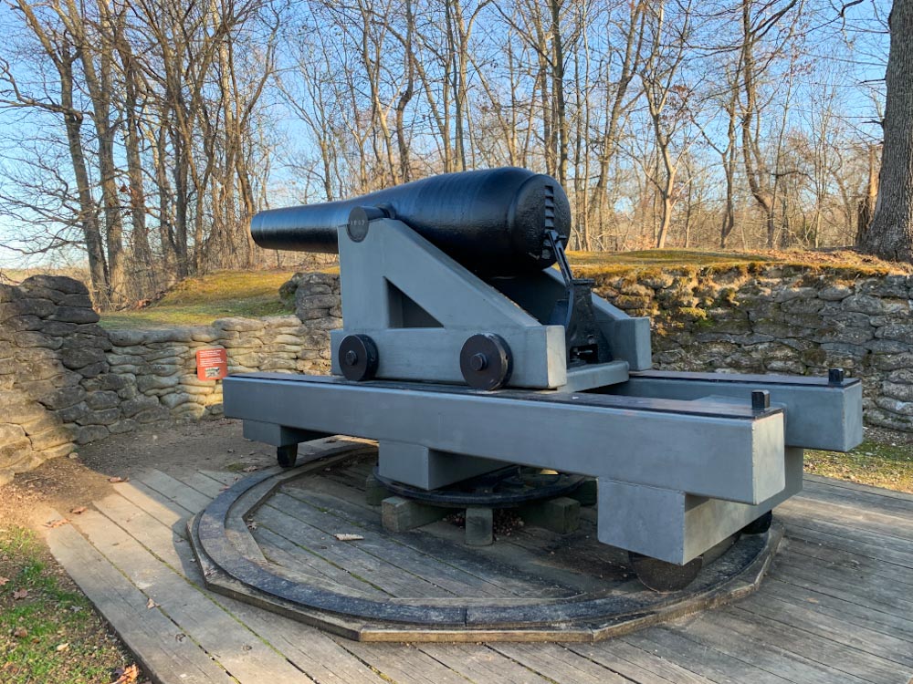Cannon at Drewry's Bluff Civil War site Richmond